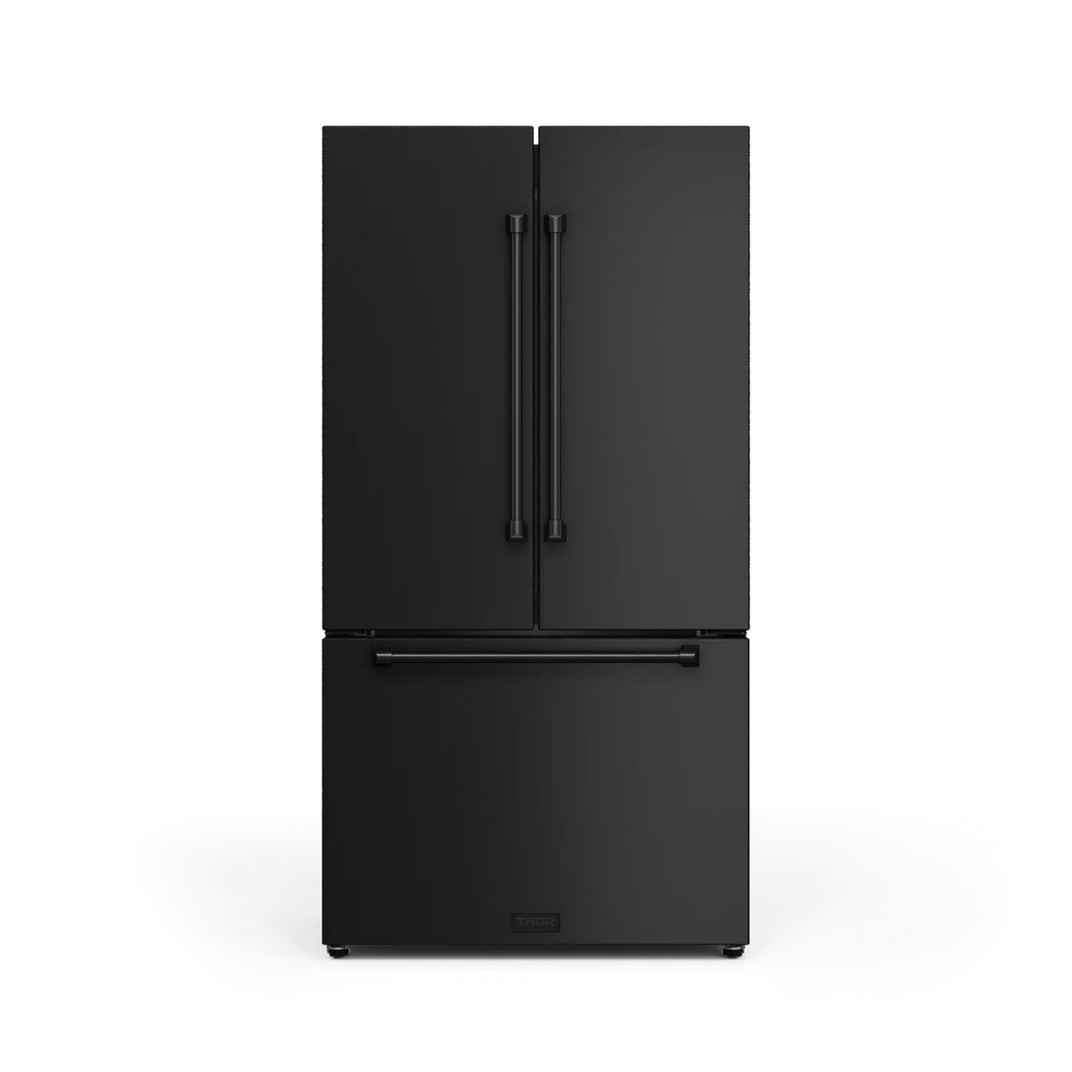 36 Inch 20.3 cu ft French Door Counter Depth Refrigerator with Ice Maker in Black/Navy Blue | Gordon Ramsay Series