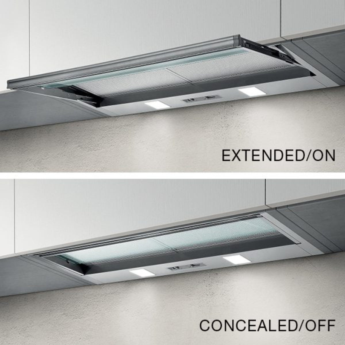 Kleenmaid 60cm Concealed Slide Out Rangehood - RHSOG61