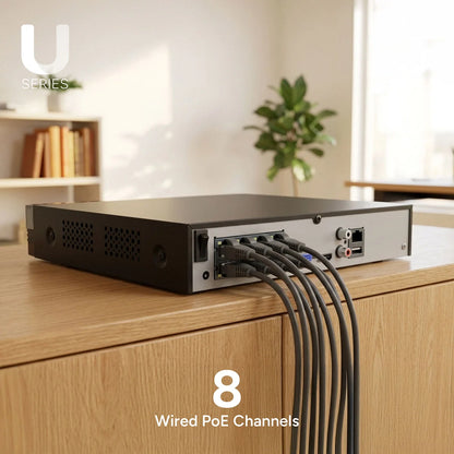 Lorex Connect U Series 4K 8-Channel Wired NVR System with U3 4K PoE Turret Cameras - 2TB (Cables not included)