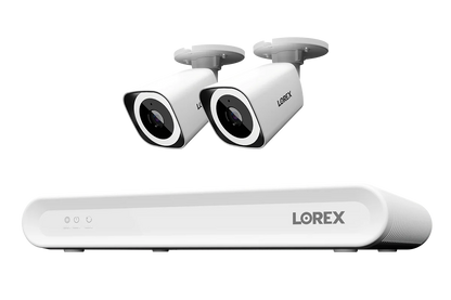 Lorex Connect V Series 4K 8-Channel Wired NVR System with V3 4K PoE Bullet Cameras - 1TB (Cables not included)