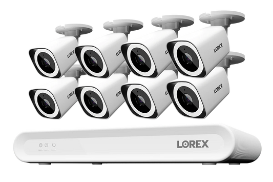 Lorex Connect V Series 4K 8-Channel Wired NVR System with V3 4K PoE Bullet Cameras - 1TB (Cables not included)  SKU: CN301V3-BW2-8CH1T