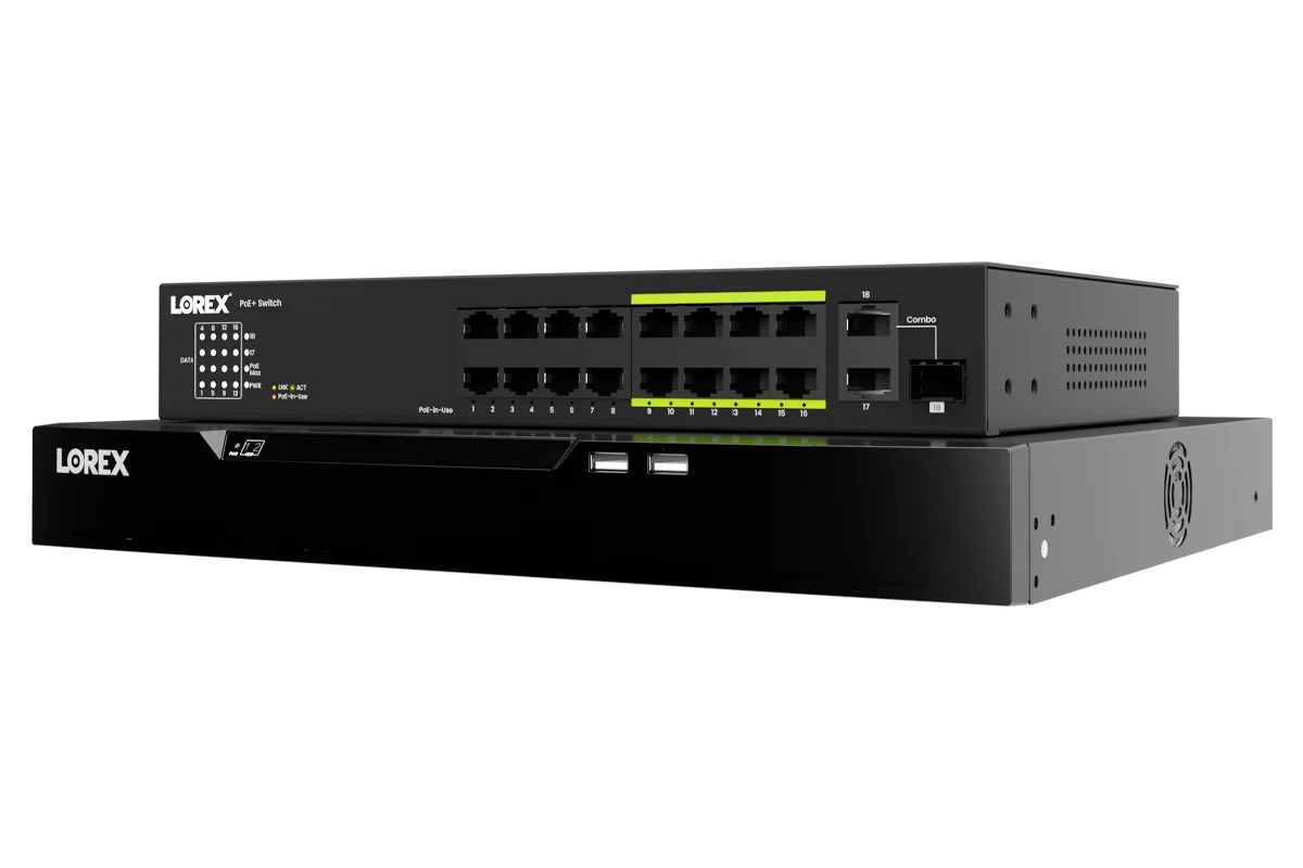 Lorex Connect XC 4K 32-Channel Commercial NVR with 16-Port PoE Switch - 8TB
