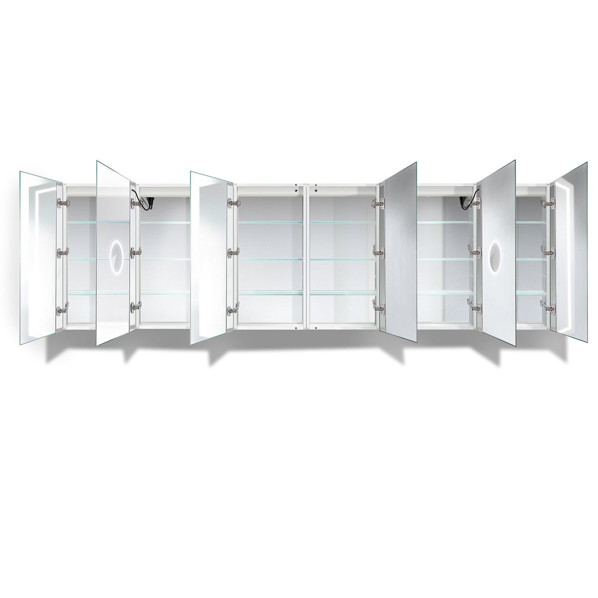 Krugg Svange 12036DLLLRRR 120 X 36 LED Medicine Cabinet w/Dimmer & Defogger SVANGE12036DLLLRRR