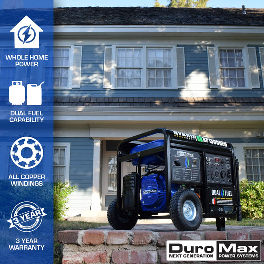 DuroMax 13,000 Watt Dual Fuel Portable Generator