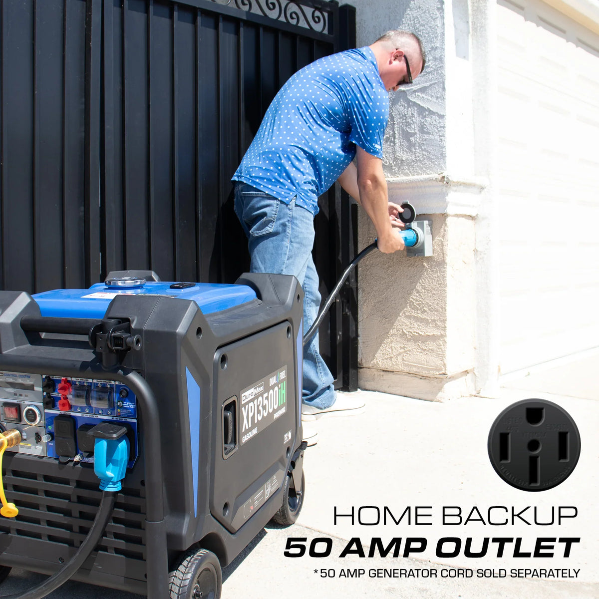 DuroMax 13,500 Watt Portable Dual Fuel Inverter Generator w/ CO Alert