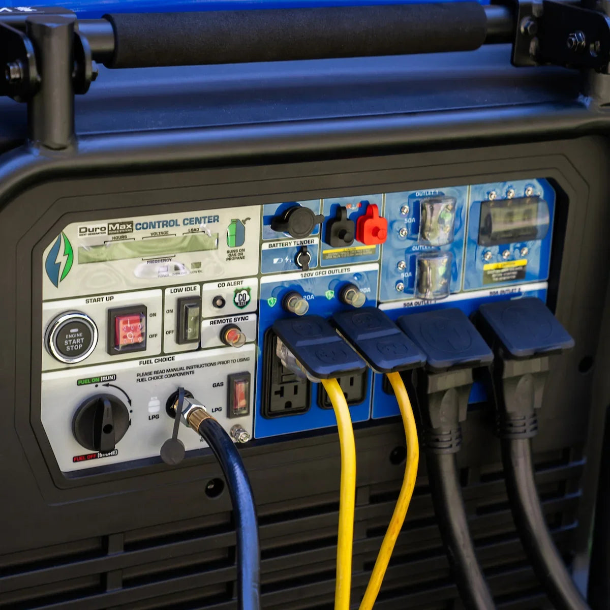 DuroMax 16,000 Watt V-Twin Dual Fuel Portable Digital Inverter Generator