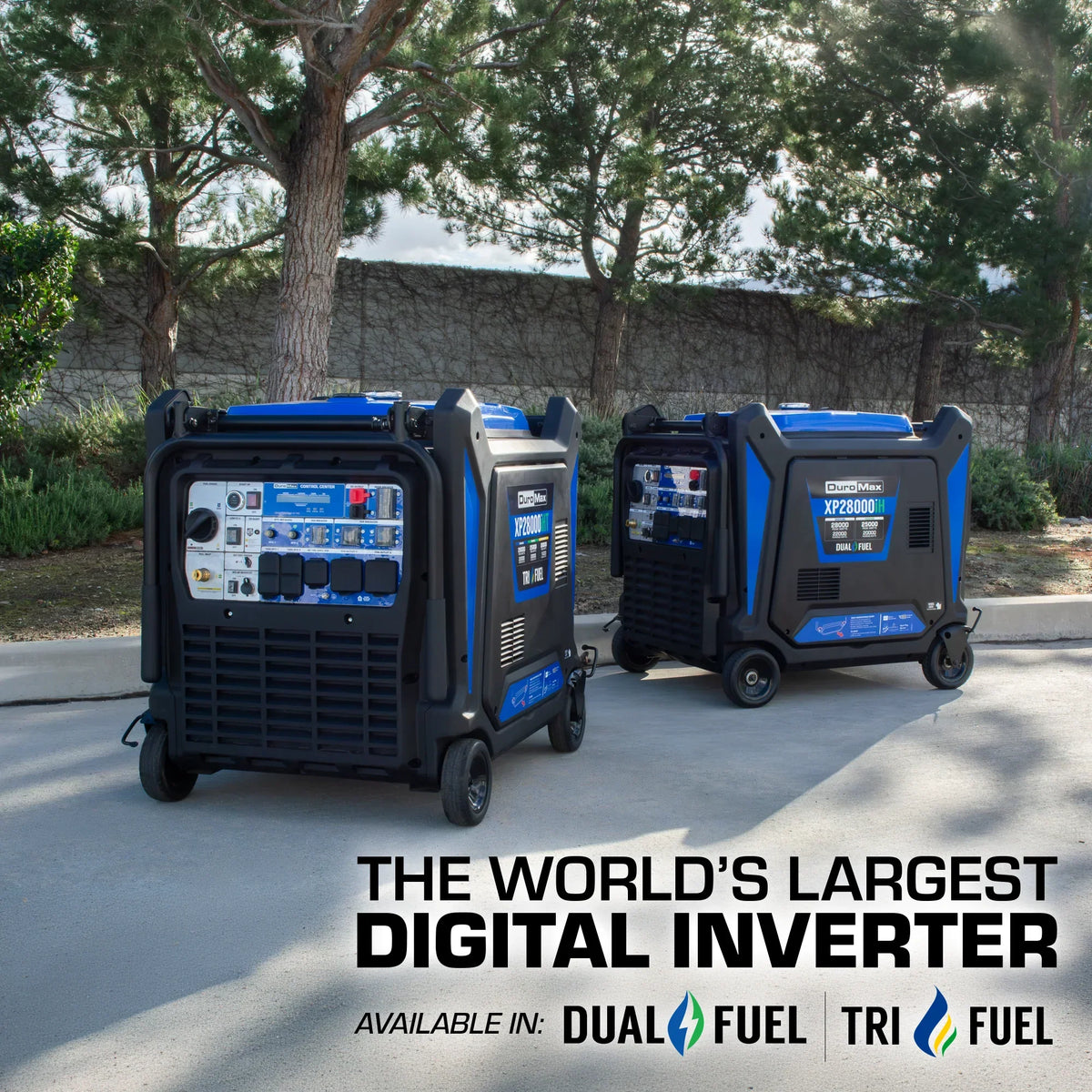 DuroMax 28,000 Watt V-Twin Dual Fuel Portable Digital Inverter Generator