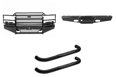 2004 Ford F250 Superduty Complete Protection Kit - Ranch Hand + Westin Steps