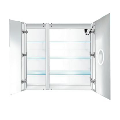 Krugg Svange 3636R  36" X 36" LED Bi-View Medicine Cabinet with Dimmer & Defogger SVANGE3636R - Backyard Provider