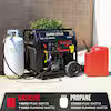 11000 Watt Running Remote Start Dual Fuel Gasoline Propane Power Portable Whole Home Backup Digital Inverter Generator