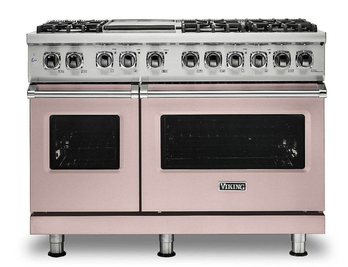 Klein Tools VIKING 48" Dual Fuel Range - Viking 5 Series Pink - VDR5486GBHLP