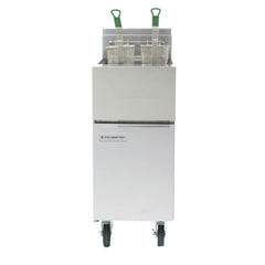 Frymaster GF14 Full Pot Gas Floor Fryer with 40 lb. Oil Capacity - FRYGF14SD