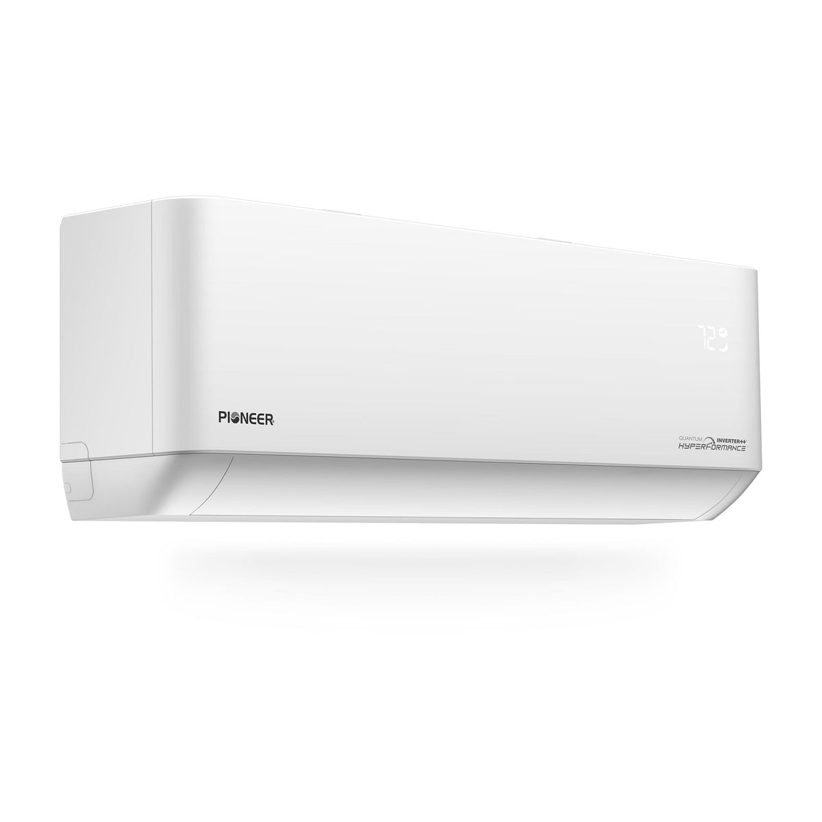 Pioneer Quantum Hyperformance 12,000 BTU 25 SEER2 230V High-Wall Ductless Energy-Star Mini-Split Air Conditioner Inverter Hyper Heat Pump Full Set - WYT012GLSI25RH-10S