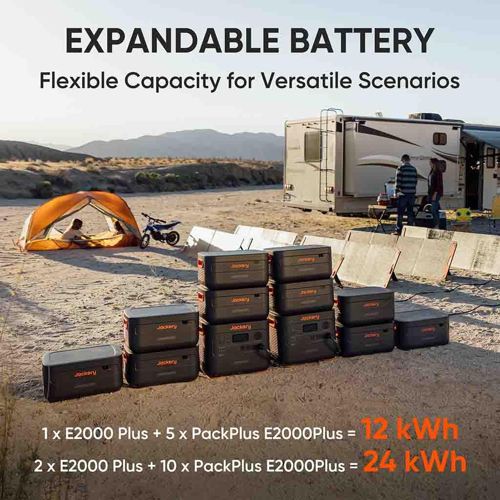 Jackery Solar Generator 2000 / +1 Solar Saga 100W Solar Panel