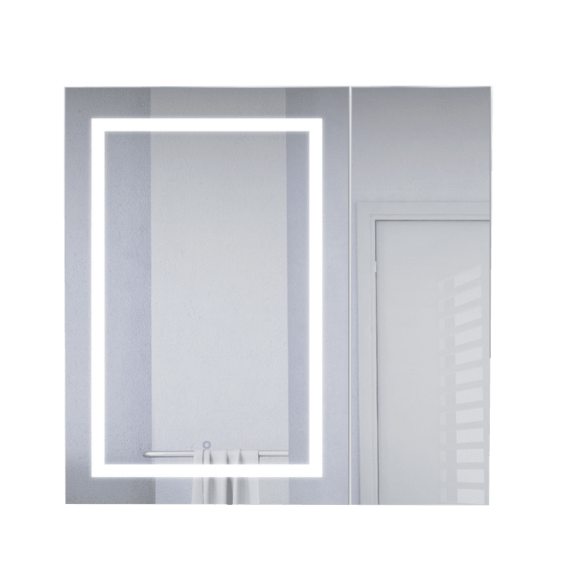 Krugg 36" X 36" LED Bi-View Medicine Cabinet with Dimmer & Defogger SVANGE3636L - Backyard Provider