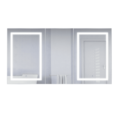 Krugg Svange 66"X 36" Double LED Medicine Cabinet with Dimmer & Defogger Svange6636DLLR - Backyard Provider