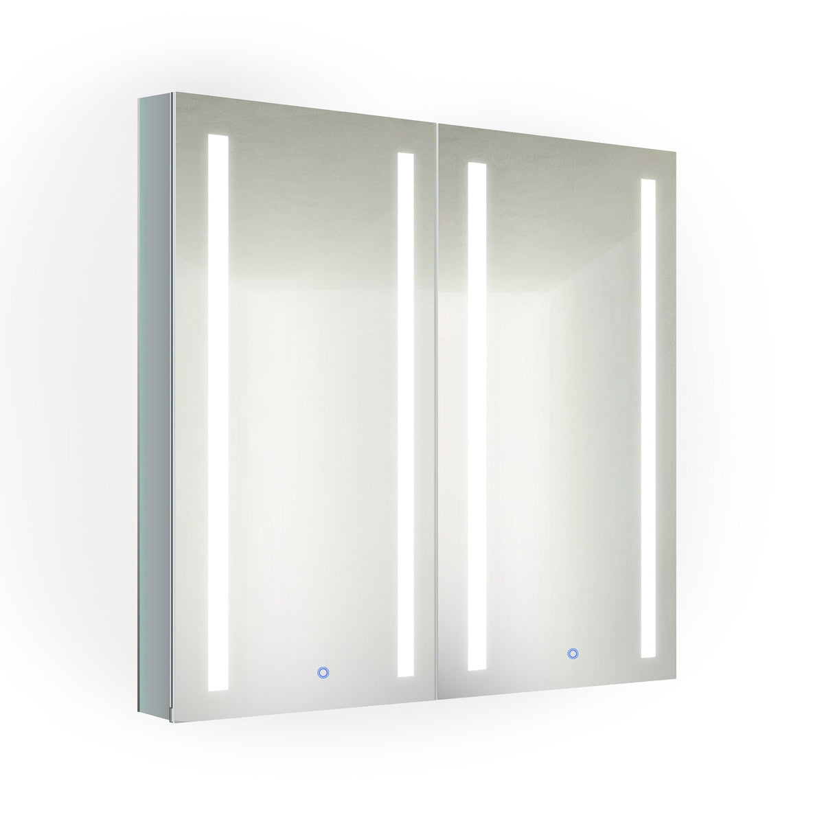 Krugg Kinetic 30â€³ x 30" LED Medicine Cabinet  with Dimmer & Defogger KINETIC3030 - Backyard Provider