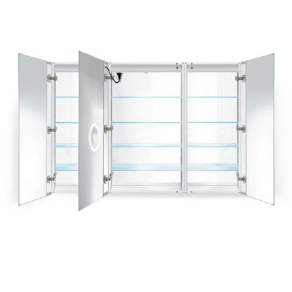 Krugg Svange 6642LLR 66" X 42" LED Medicine Bathroom Cabinet with Dimmer and Defogger SVANGE6642DLLR - Backyard Provider