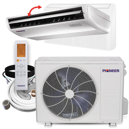 Pioneer 18,000 BTU 23 SEER2 Floor/Ceiling Mini-Split Inverter++ Energy-Star Air Conditioner Heat Pump System Full Set 230V - UYB018GMFILCAD-10