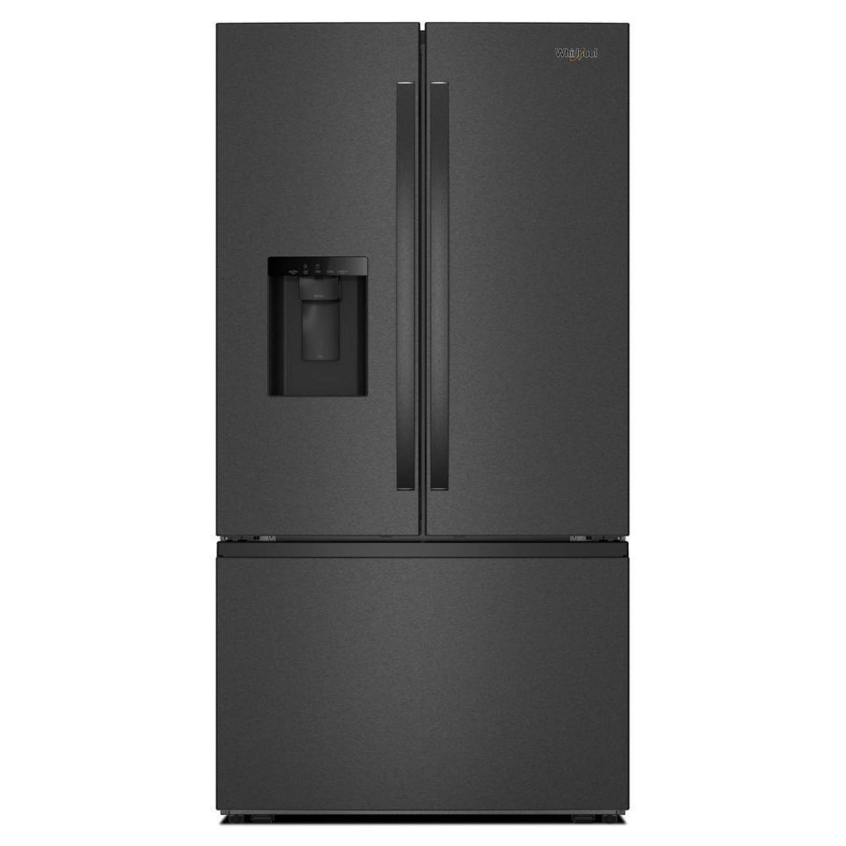 WHIRLPOOL 36-Inch French Door Refrigerator with In-Door Water and Ice Maker - 30 cu. ft. Black On Stainless - WRFF3536SV