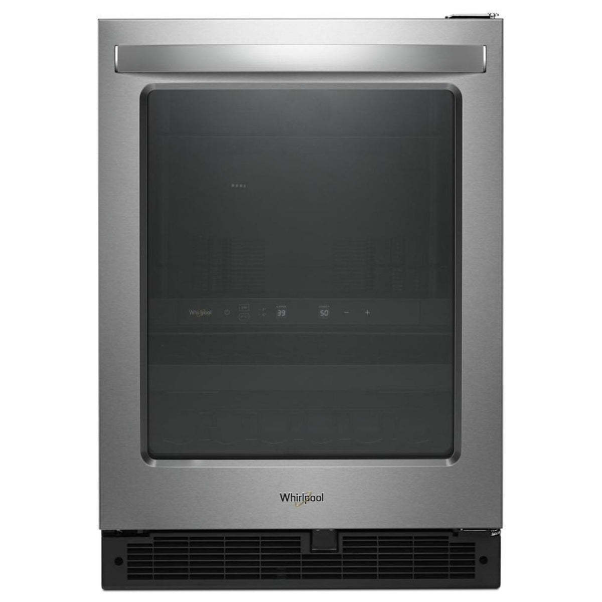 WHIRLPOOL 24-inch Wide Undercounter Beverage Center - 5.2 cu. ft. in Stainless Steel - WUB50X24HZ