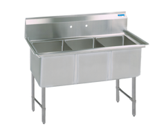 BK Resources BKS6-3-1620-14S Compartment Sinks - BKS6-3-1620-14S