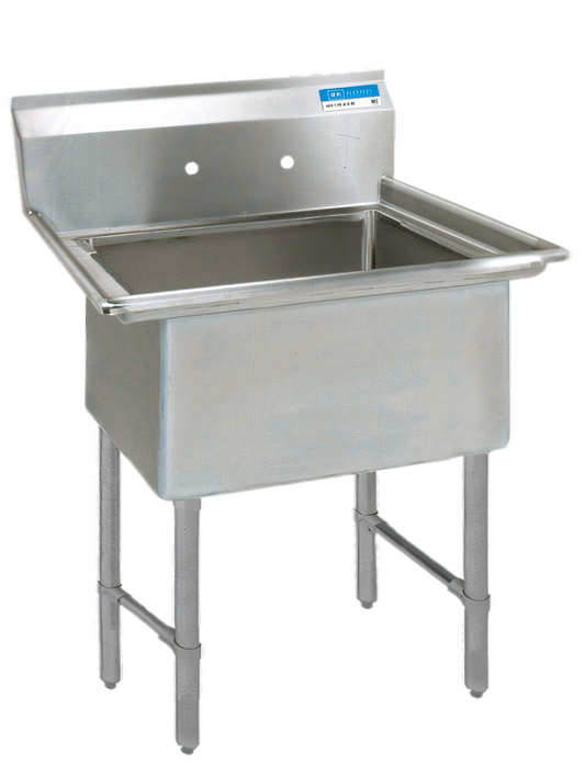 BK Resources BKS6-1-24-14S Compartment Sinks - BKS6-1-24-14S