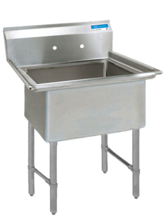 BK Resources BKS6-1-24-14S Compartment Sinks - BKS6-1-24-14S