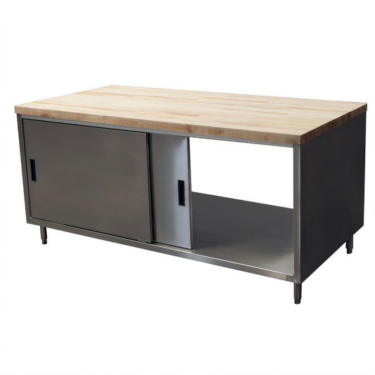 BK Resources CMT-3072S2 Stainless Steel Prep Tables - CMT-3072S2