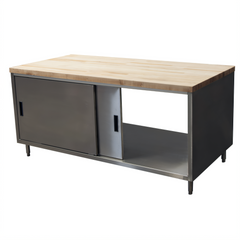 BK Resources CMT-3072S2 Stainless Steel Prep Tables - CMT-3072S2