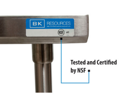 BK Resources Stainless Steel Prep Tables - QVTR5OB-3624