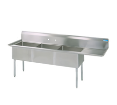 BK Resources  Compartment Sinks - BKS-3-1620-12-18RS
