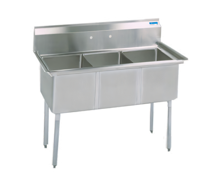 BK Resources BKS-3-18-12 Compartment Sinks - BKS-3-18-12