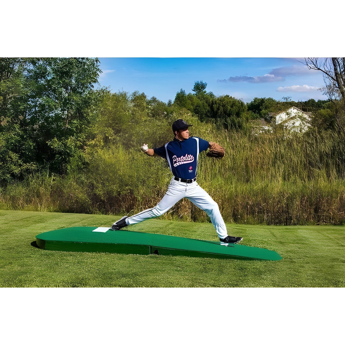 Portolite Two-Piece 10" Oversized Portable Practice Pitching Mound TPM11752PC