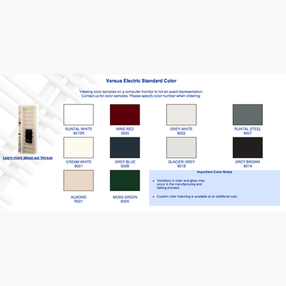 Runtal Versus Hardwired Mounted Towel Warmer - 22.8"w x 51.5"h - VTRERD-5223