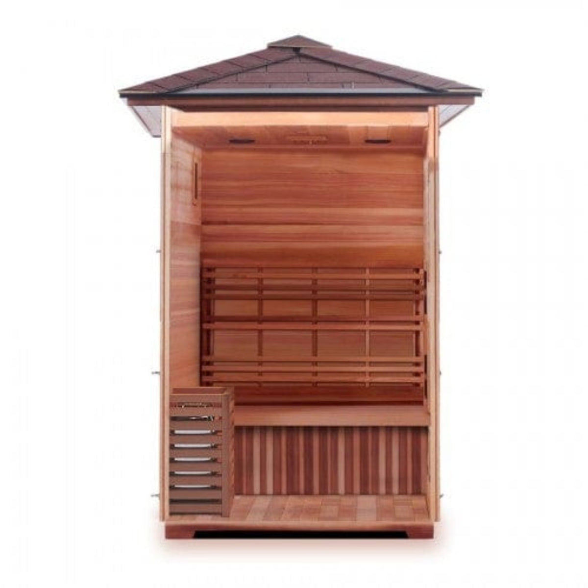 SunRay Bristow Outdoor 2 Person Traditional Steam Sauna - HL200D2 - Backyard Provider