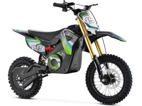 MotoTec 36v 1200w Pro Electric Dirt Bike Lithium Blue