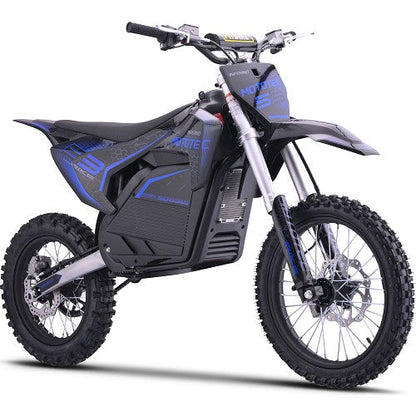 MotoTec 72v 5000w Pro Electric Dirt Bike Lithium Blue