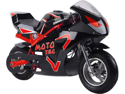MotoTec 36v 500w Electric Pocket Bike GT Blue