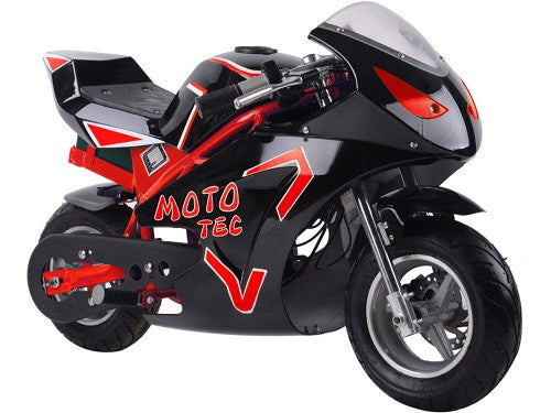 MotoTec 36v 500w Electric Pocket Bike GT Blue