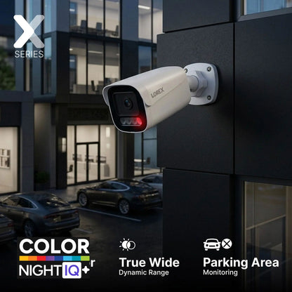 Lorex Connect X Series 4K 8-Channel Wired NVR System with X5 Bullet Security Cameras - 2TB (Cables not included)