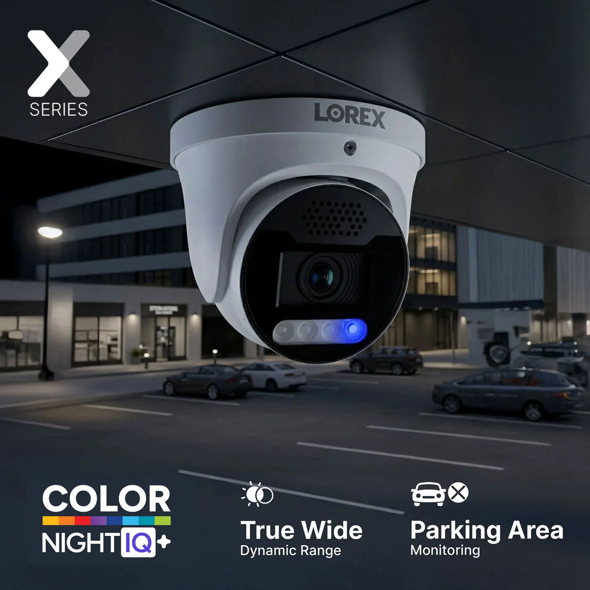 Lorex Connect X Series 4K 8-Channel Wired NVR System with X5 Turret Security Cameras - 2TB (Cables not included)